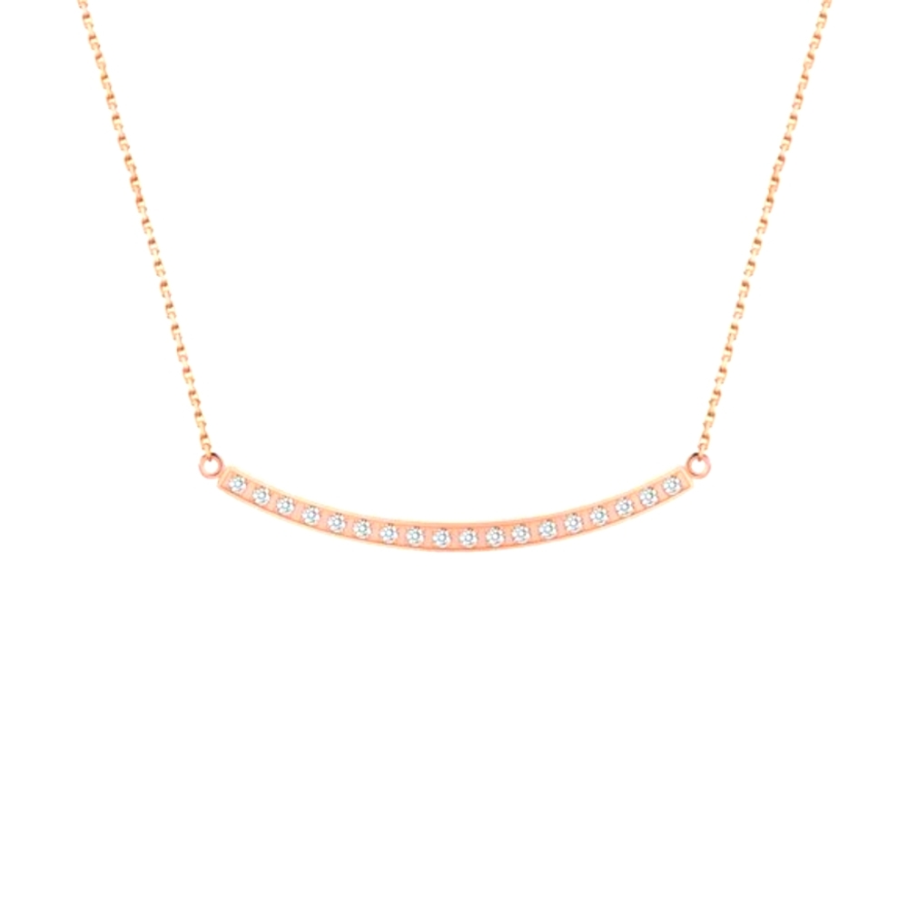 B.Tiff NY Hypoallergenic Mini "Smile" Adjust Necklaces in 3 colors Moissanite